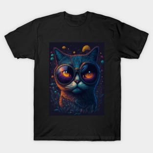 Techno T-Shirt - Techno Organism - Catsondrugs.com - Techno, rave, edm, festival, techno, trippy, music, 90s rave, psychedelic, party, trance, rave music, rave krispies, rave flyer T-Shirt Scale + Placement T-Shirt